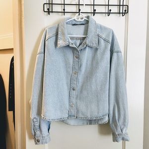 ZARA light blue denim shirt (M)